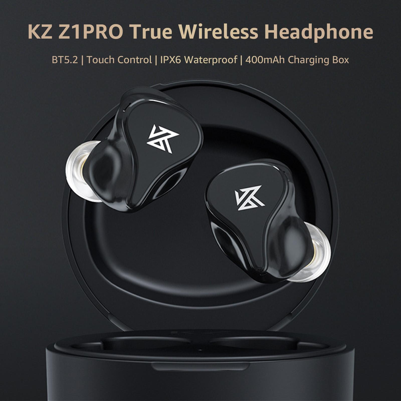 Tai nghe KZ Z1 PRO Bluetooth 5.2 TWS không dây năng động Điều khiển cảm ứng và chống nước