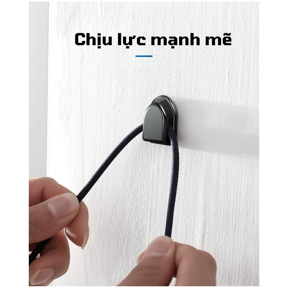 Combo 2 Móc Dán Treo Đồ Xe Hơi, Ô Tô - Dính Siêu Chắc - Nhựa ABS Siêu Bền - Treo Cáp Sạc, Chìa Khóa, Túi Xách