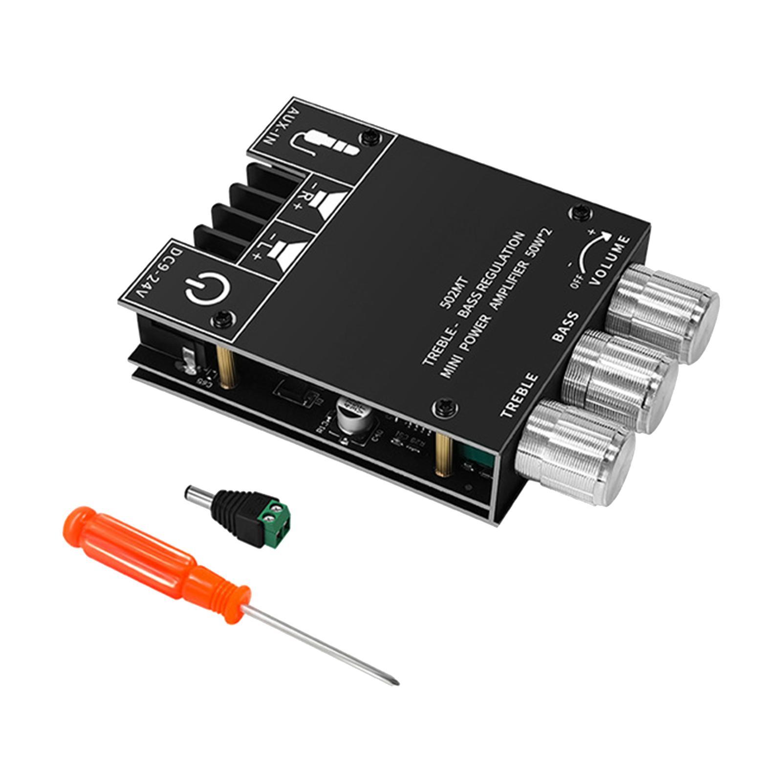 Power Amplifier Board, 50Wx2 2.0 Channel Digital Power Audio Amplifier Board Amp Board for Store Home Theater