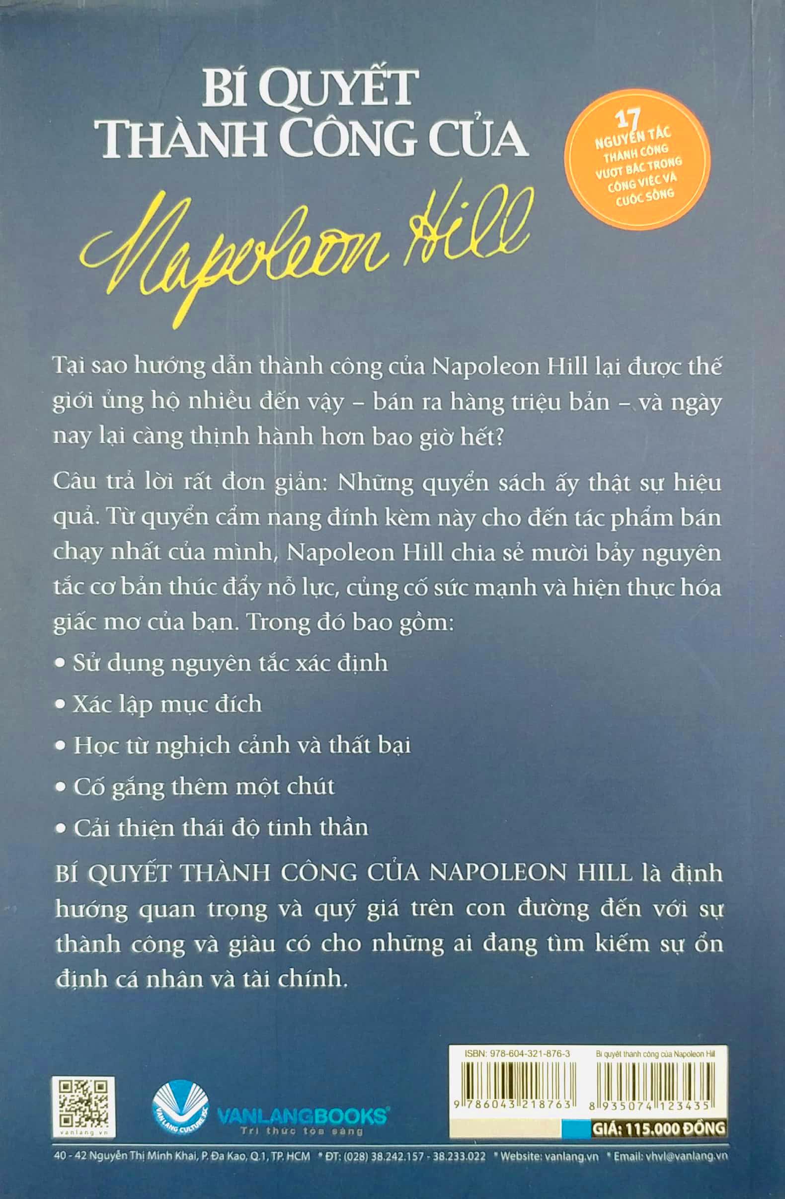 Bí Quyết Thành Công Của Napoleon Hill