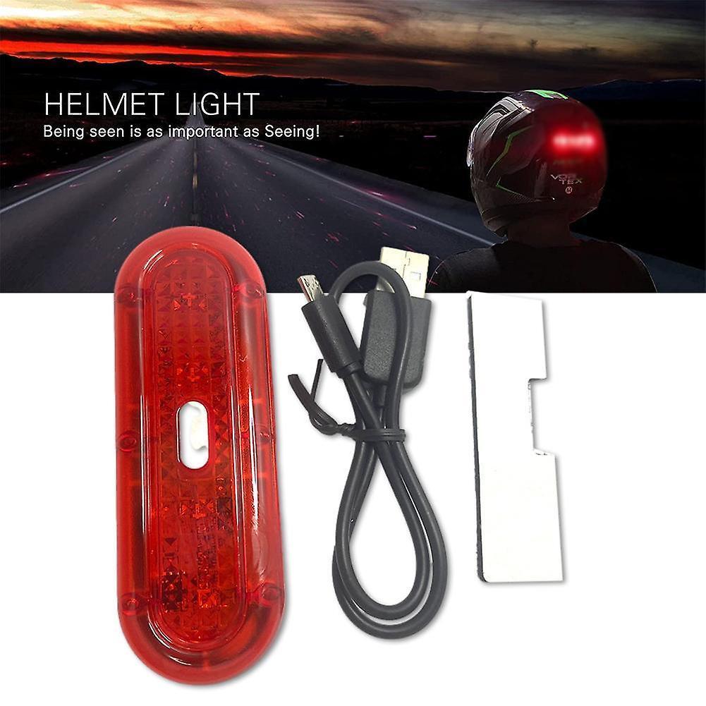 Mũ bảo hiểm xe máy Mũ bảo hiểm xe đạp Đèn cảnh báo tín hiệu an toàn ban đêm LED