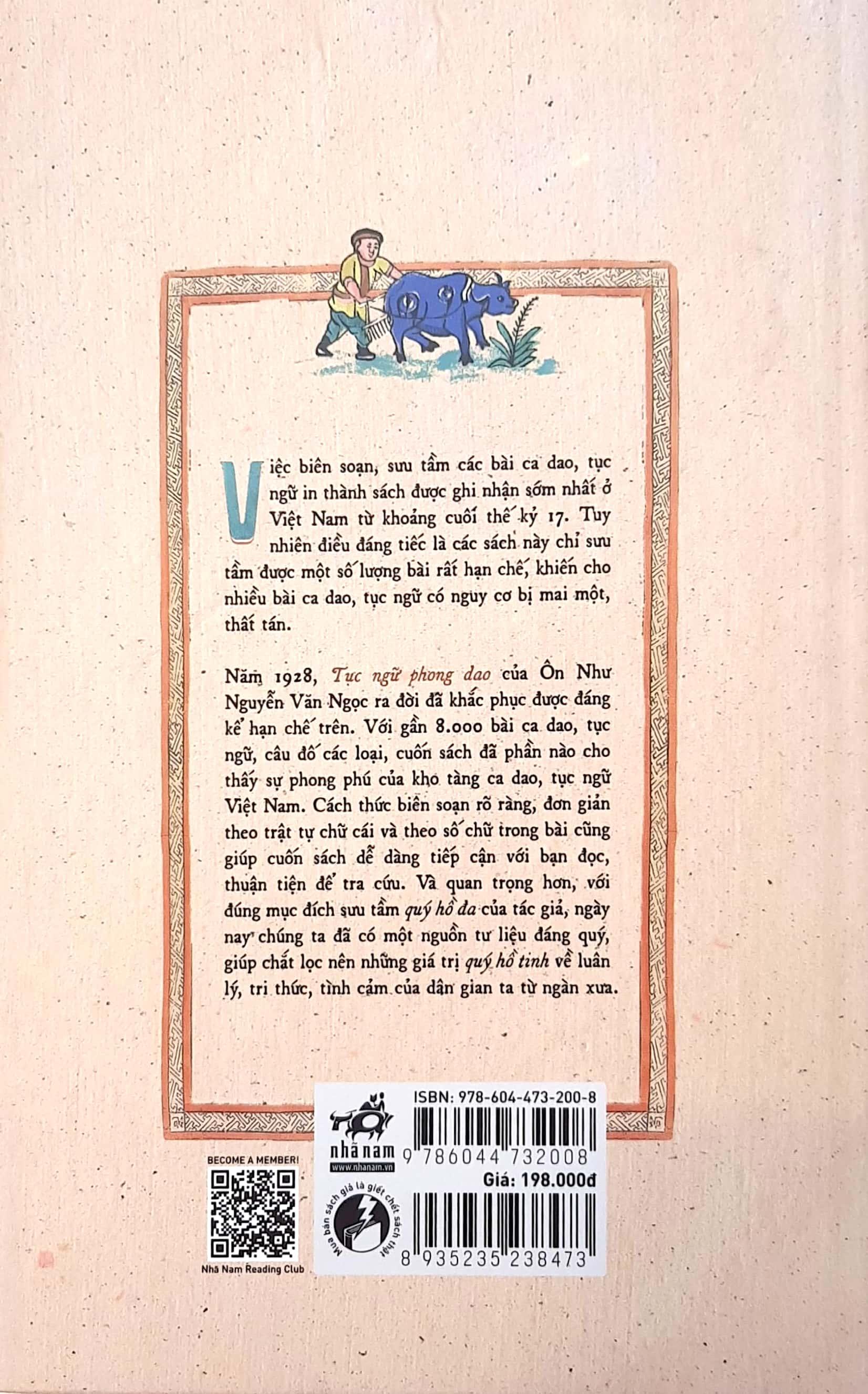 Tục Ngữ Phong Dao - Bìa Cứng