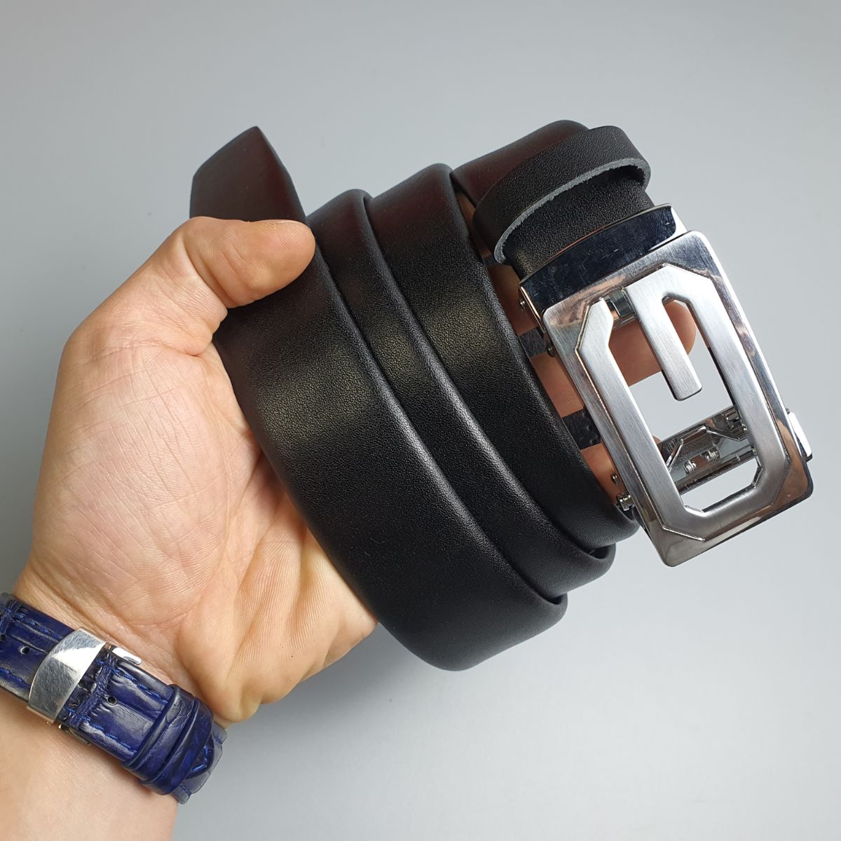 Thắt lưng công sở da bò 3 lớp BL110 khóa trượt cao cấp  - 100% da bò thật, BH 3 năm