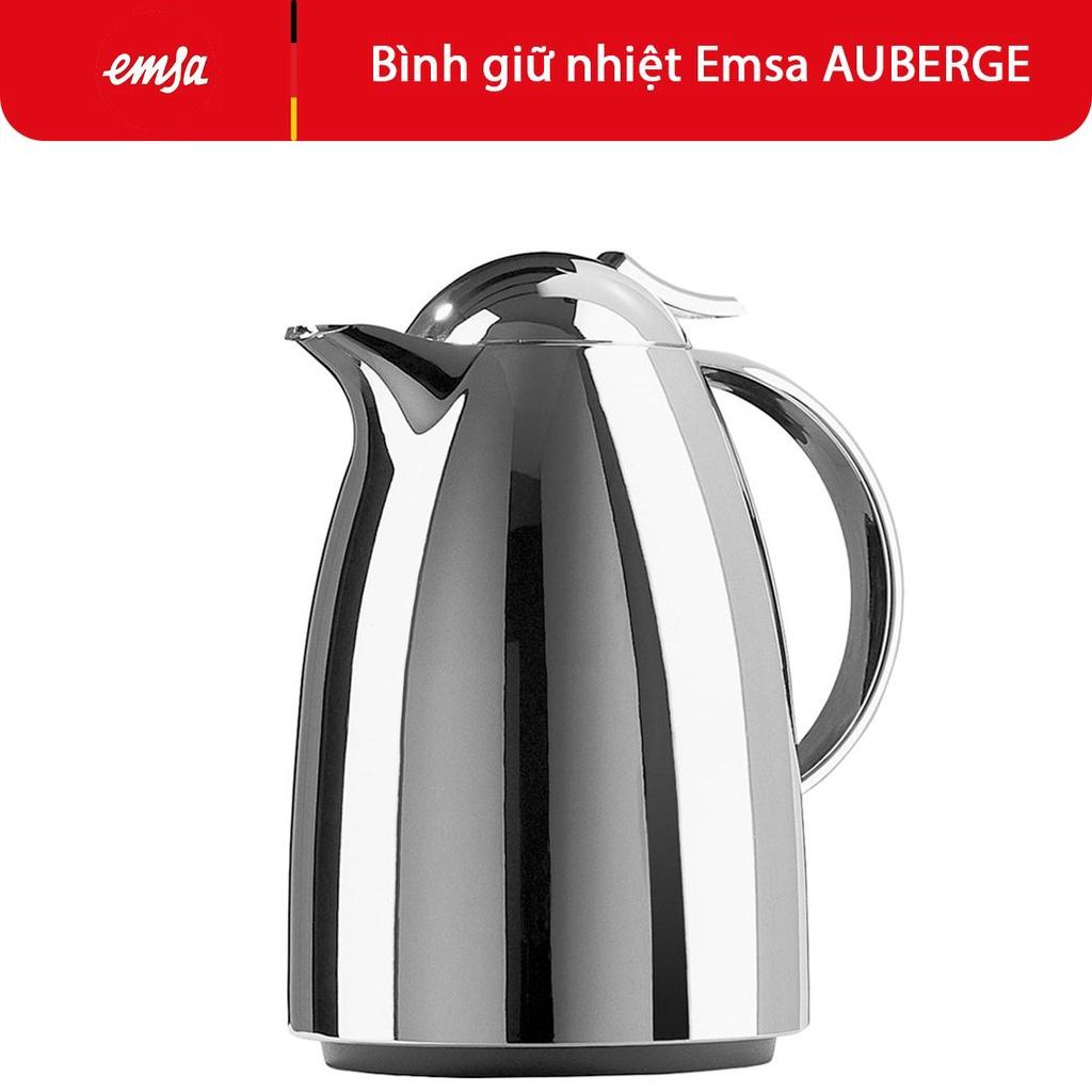 Bình Giữ Nhiệt Emsa AUBERGE, Giữ Nước Nóng Và Lạnh Suốt 24h, Dung Tích 1L, Chất Liệu Thép Không Gỉ, Nhập Đức
