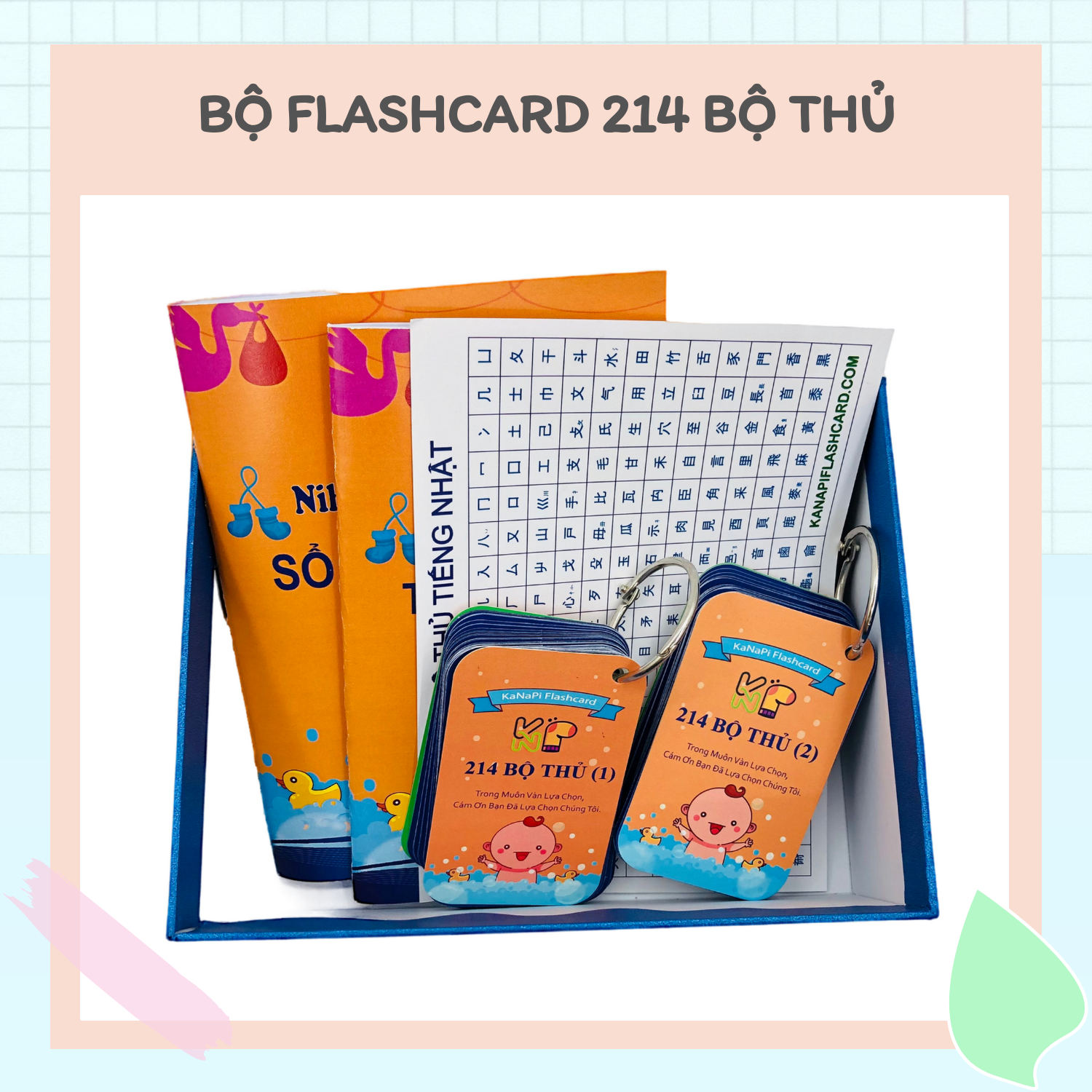 Thẻ Học Flashcard 214 Bộ Thủ