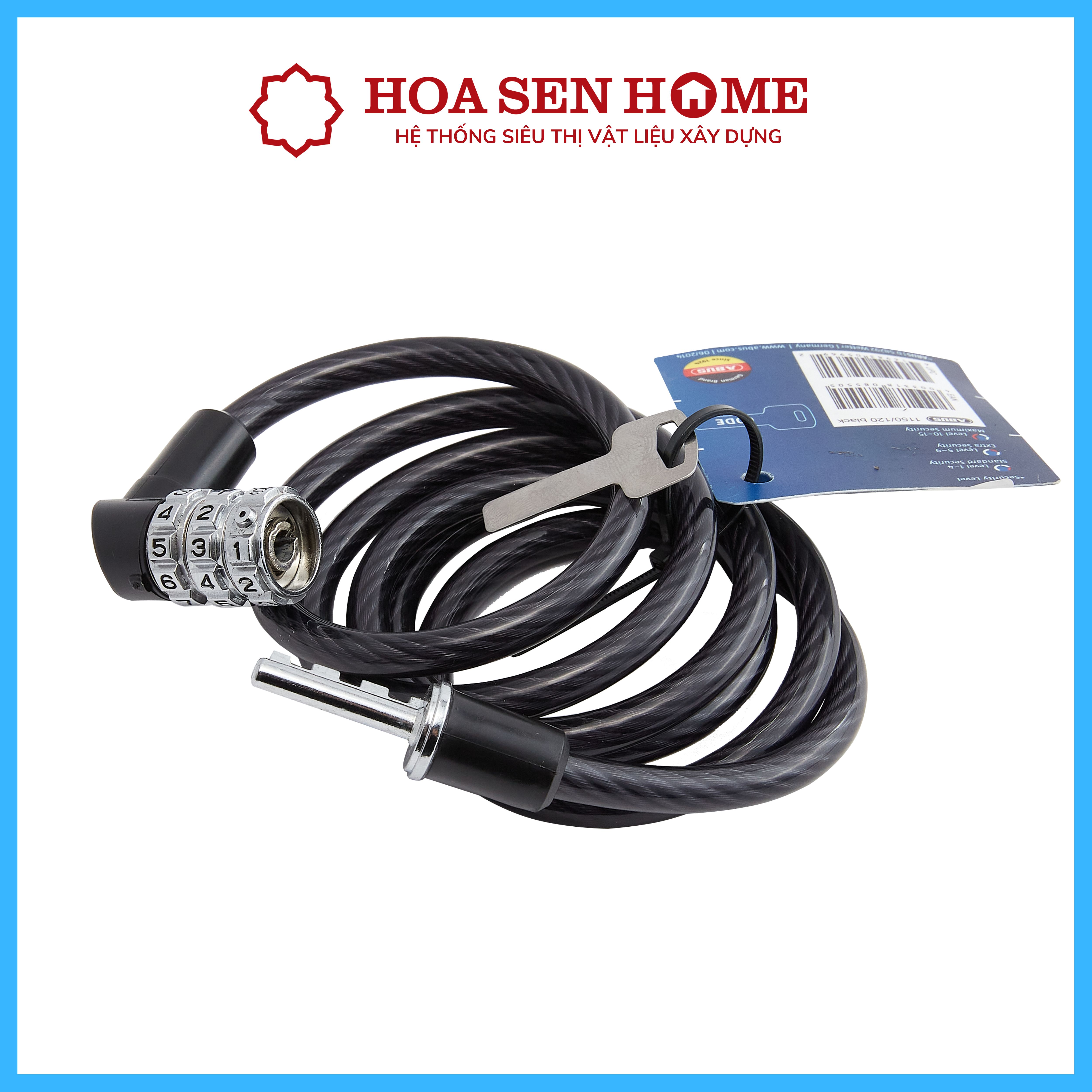 Khóa dây ABUS 1150 màu đen
