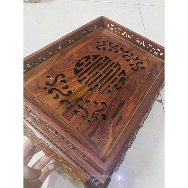 Khay trà gỗ cẩm sang trọng