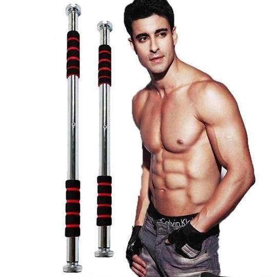 Thanh Tập Xà Đơn Treo Tường Gắn Cửa Nhiều Cỡ Từ 62-120cm Tùy Chỉnh Tập Gym Tập Thể Thao Chính Hãng Amalife