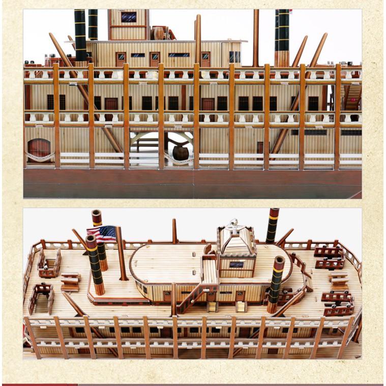 Mô hình giấy 3D - Mississippi Steamboat - T4026h