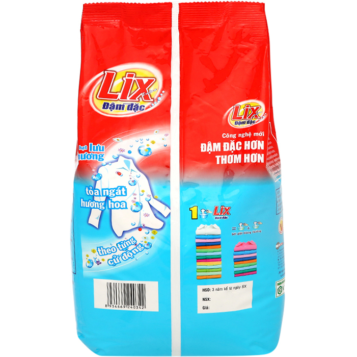 Bột Giặt Lix Extra Đậm Đặc 6Kg ED010 - Tẩy Sạch Vết Bẩn Mạnh Gấp 2 Lần