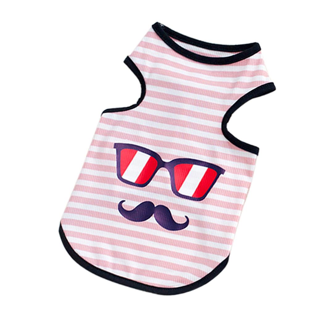 Sunglasses Print Pet Puppy Dog Cat Pet Clothes Dress Vest T Shirt