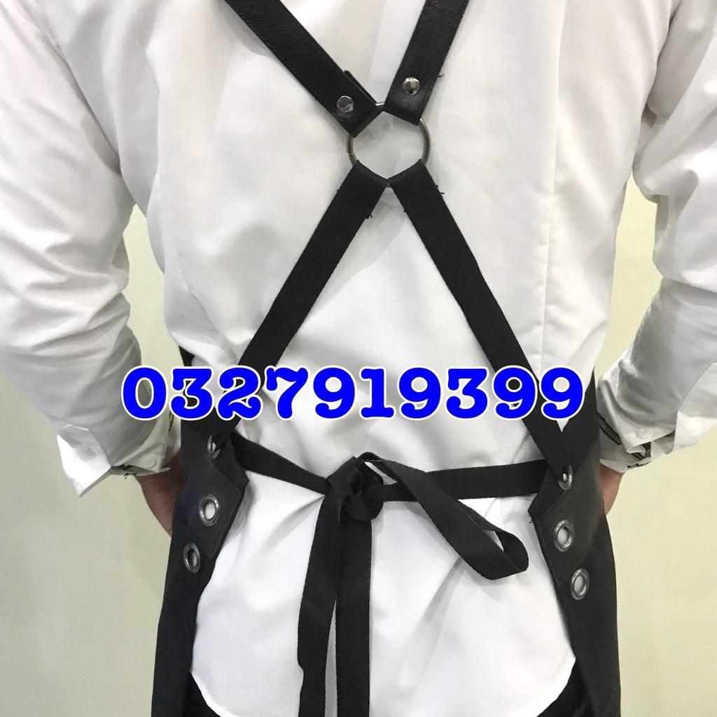 Tạp dề bò BARBER mặc cắt tóc