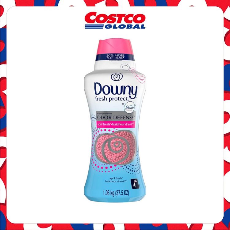 Hạt Xả Vải Downy Fresh Protect April Fresh Màu Hồng giữ hương thơm lâu giúp làm mềm vải - 1.06kg Mỹ