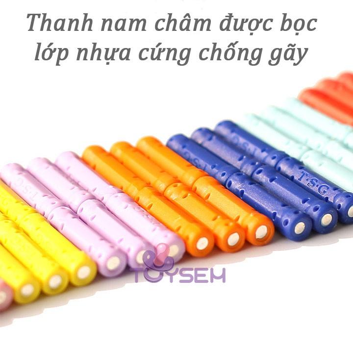 Đồ chơi trẻ em xếp hình lắp ghép nam châm sáng tạo dành cho bé từ 5 tuổi - Quà tặng sinh nhật cho bé