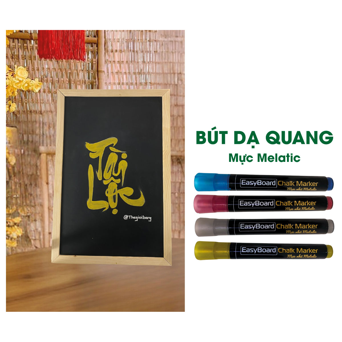 Bút Dạ Quang Easyboard - Màu Neon &amp; Màu Metalic Nhũ