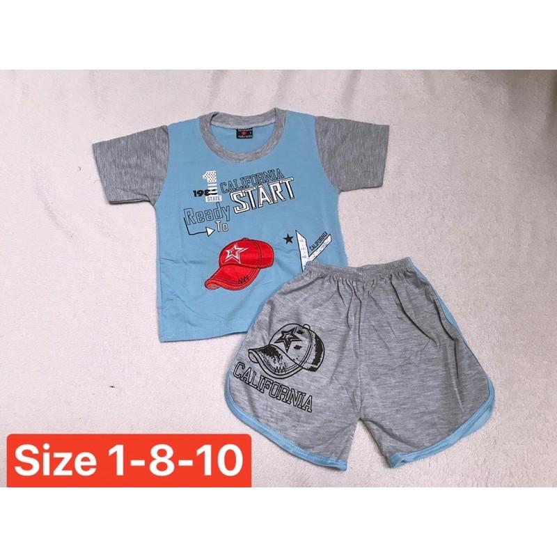 BỘ THUN COTTON CHO BÉ TRAI