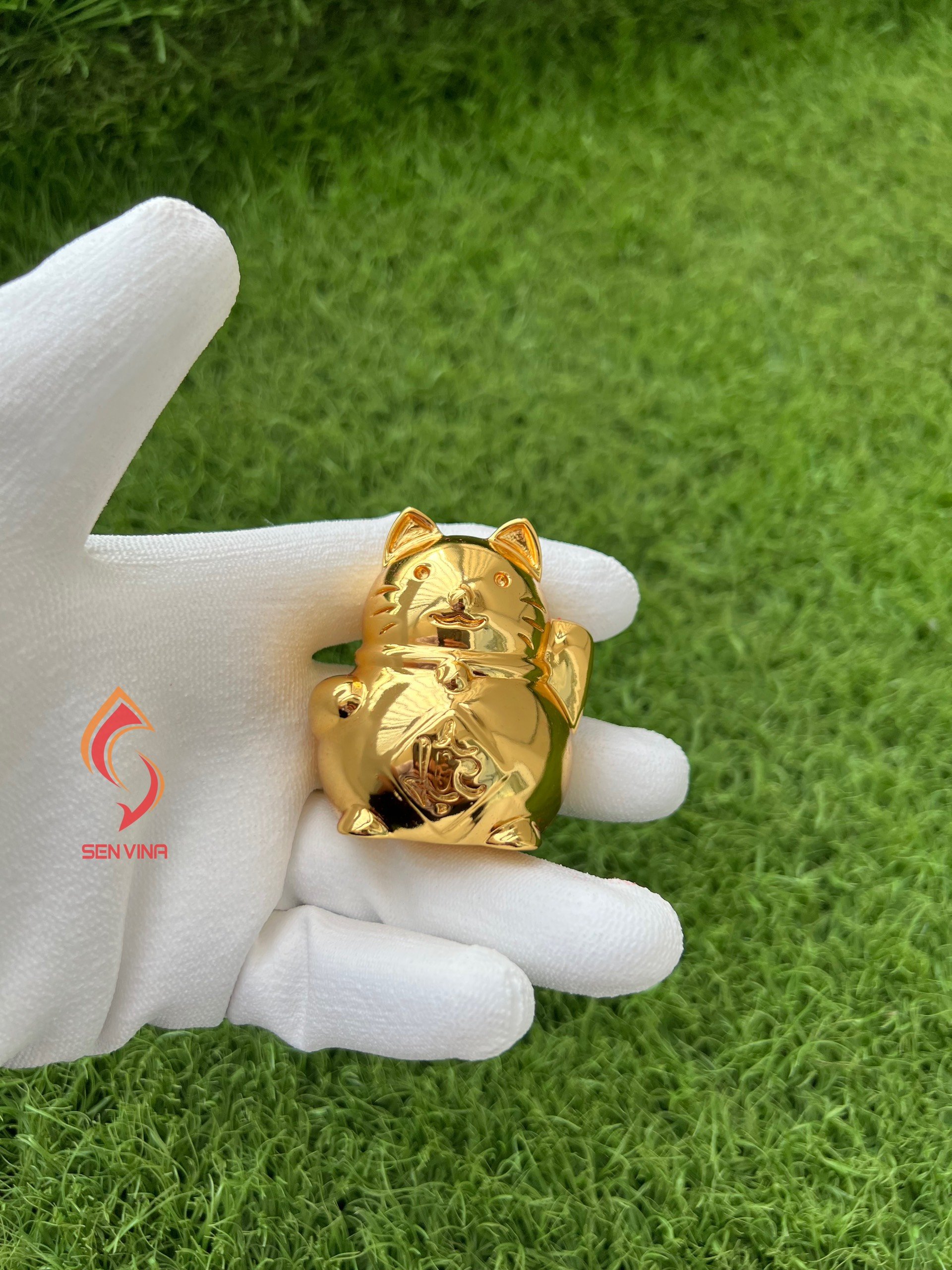 Tượng Mèo bipi️  “TÀI LỘC” Phiên bản VÀNG GOLD 24K