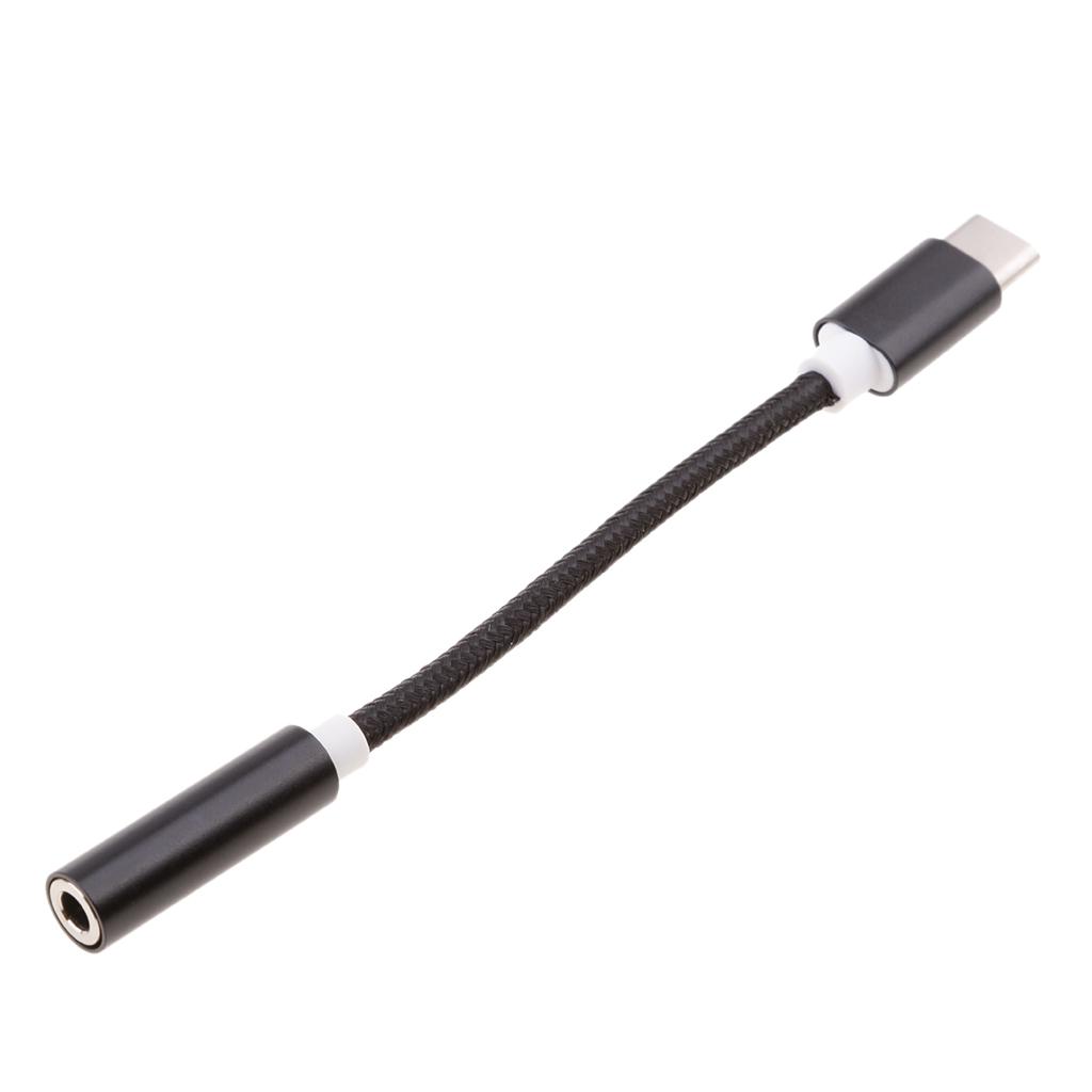 2 Pcs to 3.5mm Audio Headphone Adapter Connector,usb to 3.5mm Audio Mic F Adapter for Droid,Headphone, Devices,Black