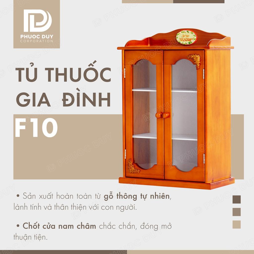 Tủ thuốc - Tủ y tế gia đình gỗ tự nhiên F10