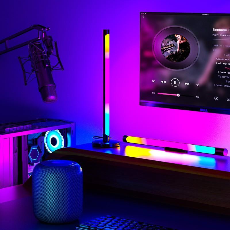Giá thấp nhất rgb pickup bầu không khí ánh sáng máy tính để bàn phòng chơi game bầu không khí phòng ngủ âm nhạc đầy màu sắc kích hoạt âm thanh ánh sáng nhịp điệu âm thanh