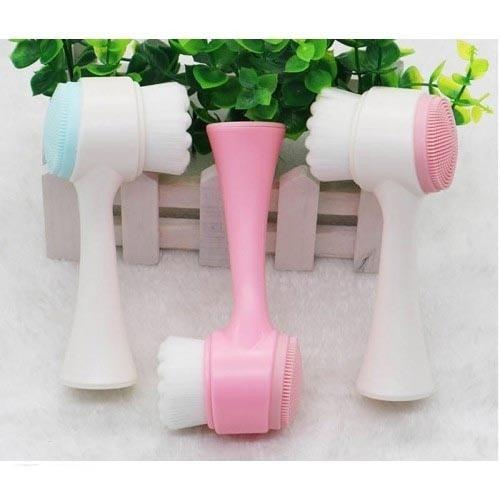 Cọ massage rửa mặt KOREA 2 đầu 3D gai silicon