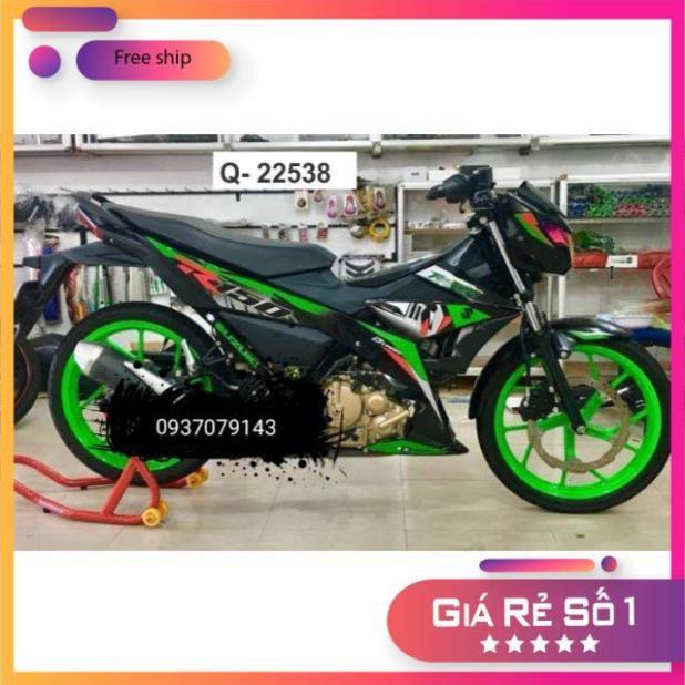 Tem rời raider fi R150 tem 3 lớp ko bay màu bảo hành màu sắc vĩnh viễn