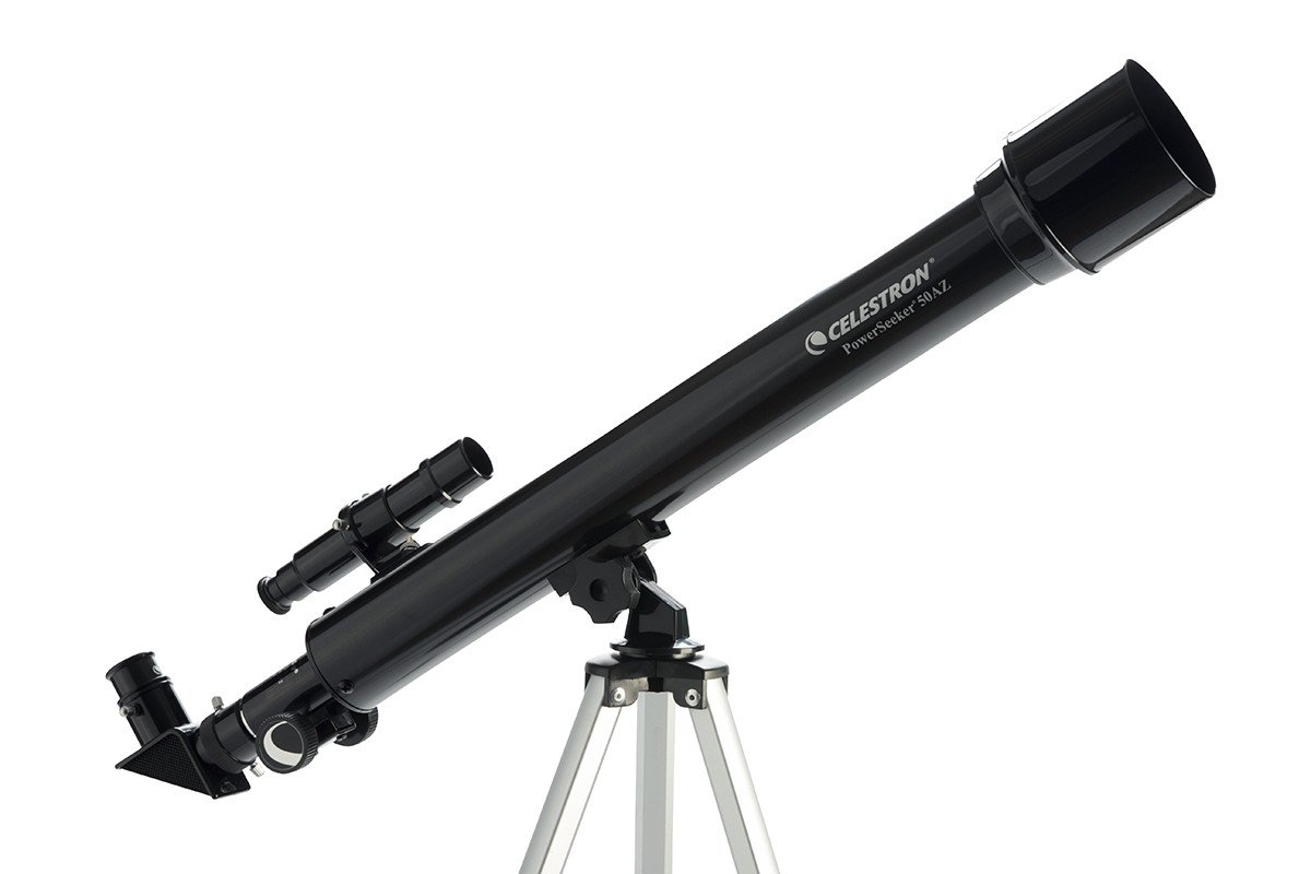 Kính thiên văn PowerSeeker 50AZ 450x, hiệu Celestron chính hãng Mỹ, kính phủ FMC chống lóa