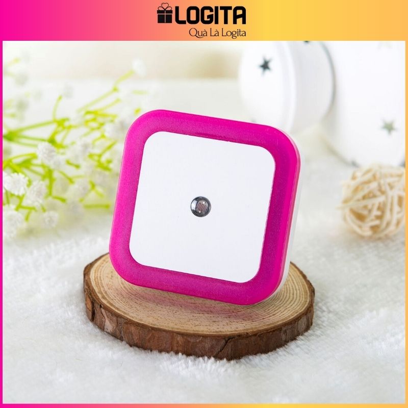 Đèn Ngủ Mini Thông Minh Căm Biến Ánh Sáng - Đèn Ngủ Led Hình Vuông LOGITA