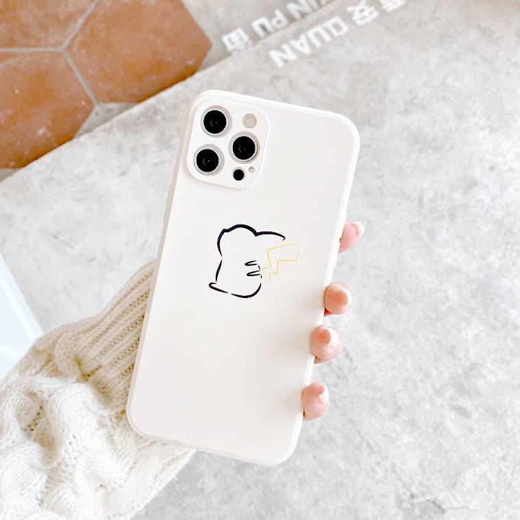 Ốp Lưng Cạnh Vuông Pika Dành Cho iPhone 6 / 6 Plus / 7 / 7 Plus / 8 / 8 Plus / X / Xs / Xs Max / 11 / 11 Pro / 11 Pro Max / 12 / 12 Pro / 12 Pro Max