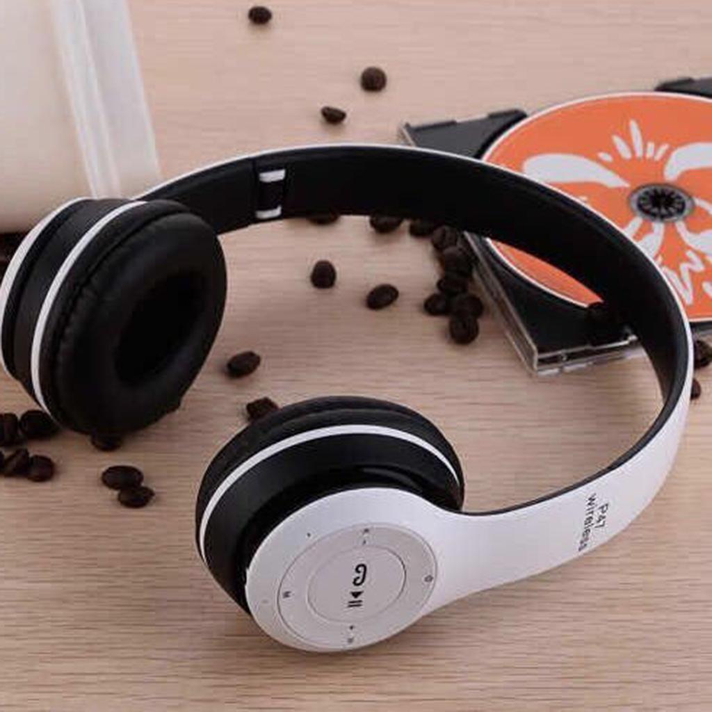 Wireless Stereo Bluetooth Headphone Earphone Earpiece for Tablet White