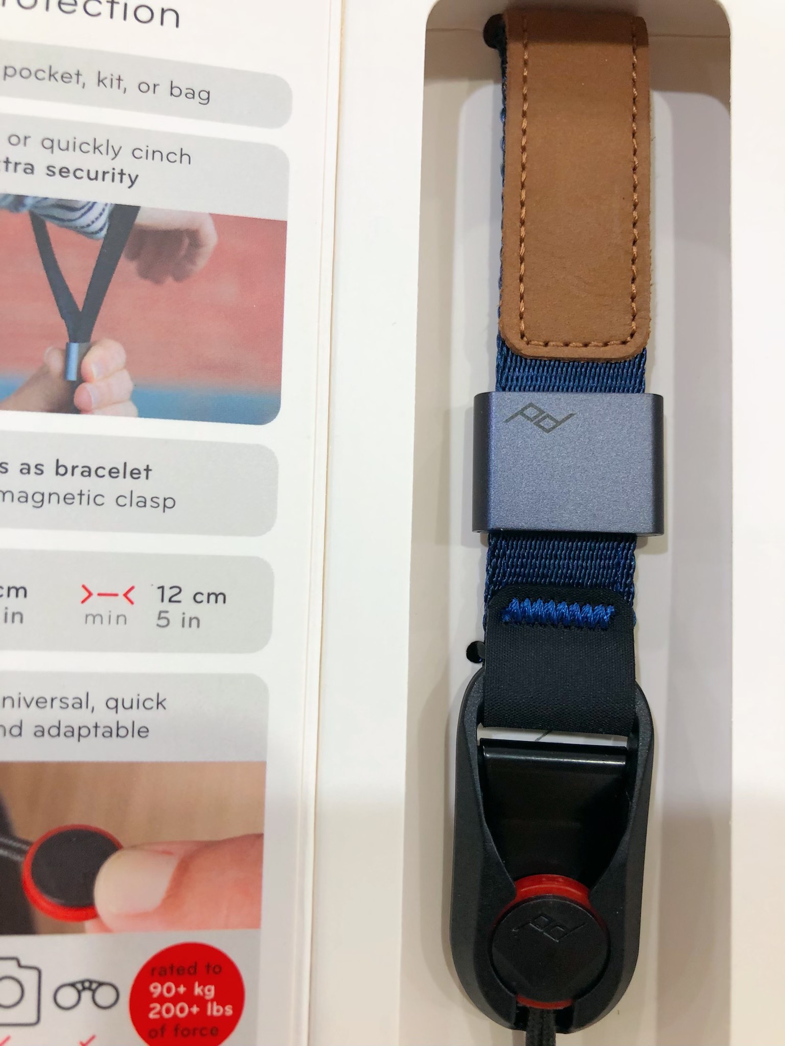 Dây máy ảnh Peak Design Cuff Wrist Strap Midnight , Hàng chính hãng
