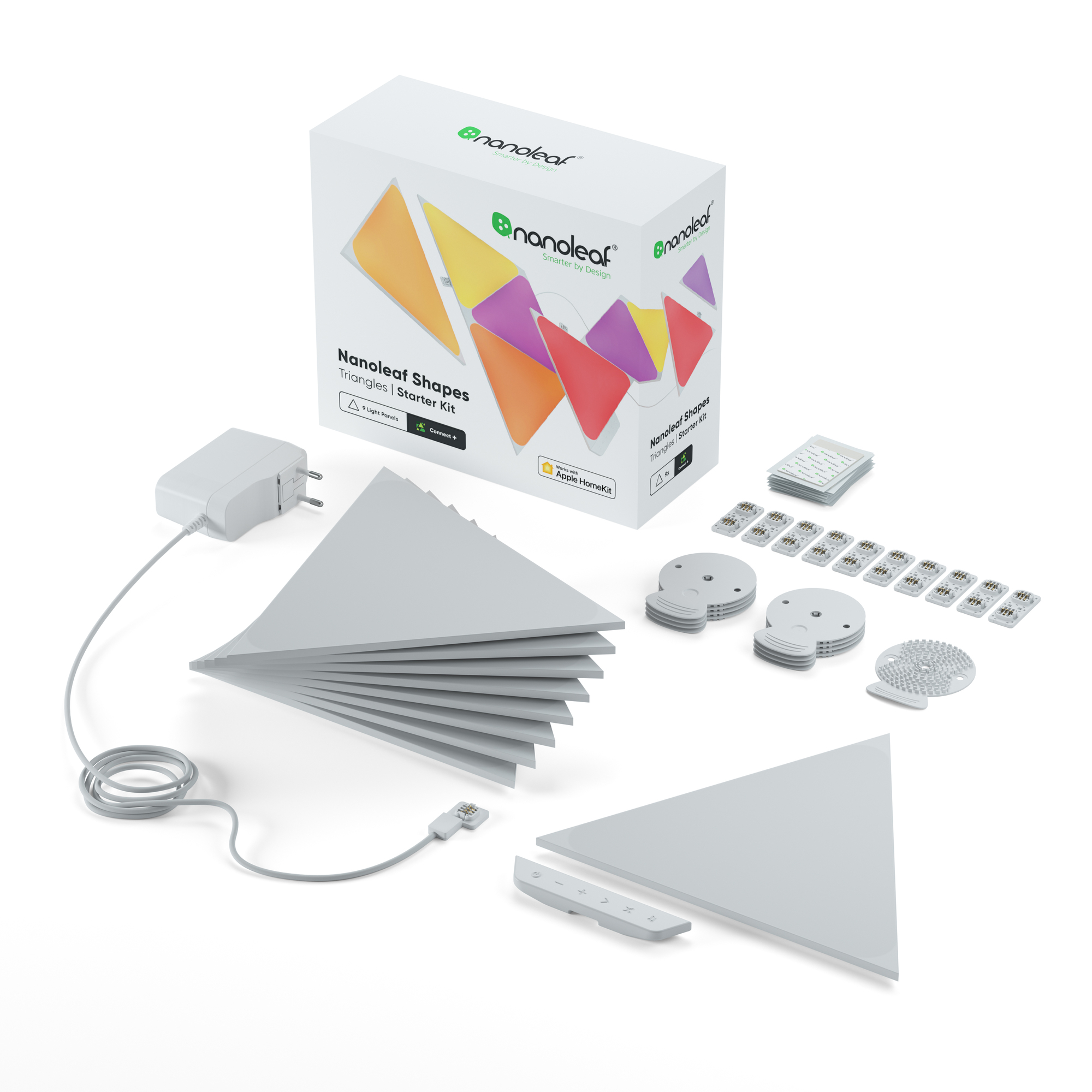 Đèn LED RGB lắp ghép thông minh Nanoleaf Shapes Tam Giác - Triangle 9 ô đèn