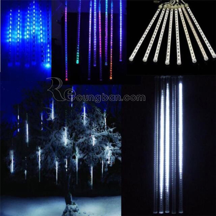 Đèn led sao băng đèn led giọt nước trang trí 8 ống