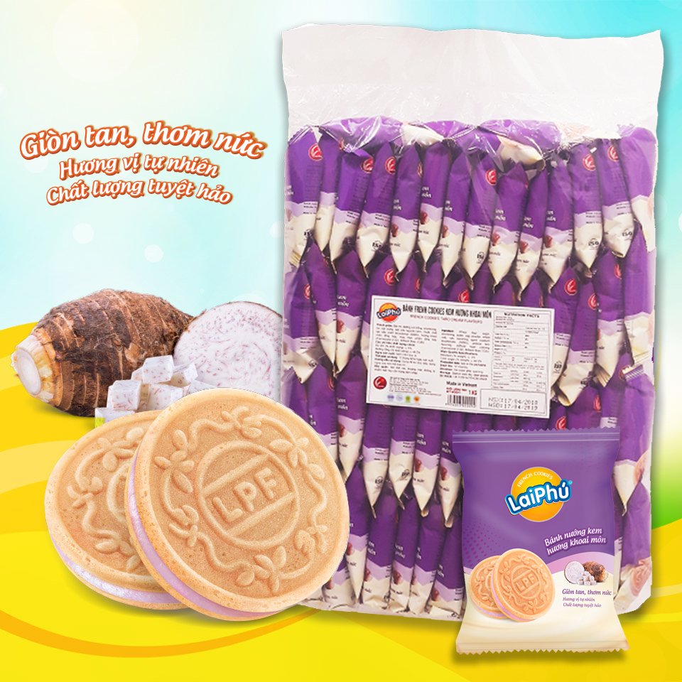 Bánh cookie Lai Phú kem Khoai Môn 1kg