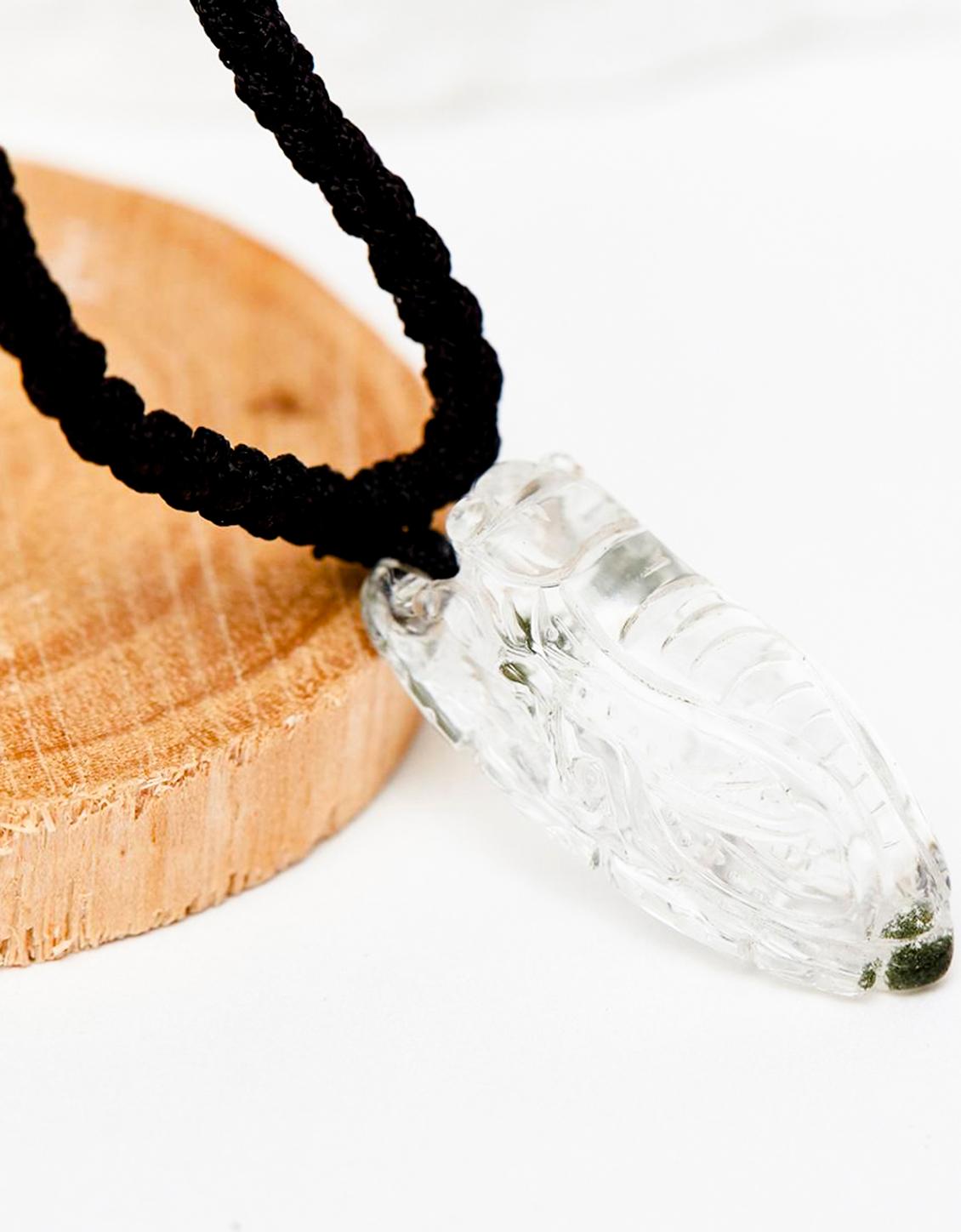 Mặt dây chuyền ngọc thiền thạch anh ưu linh mệnh thủy, mộc - Ngọc Quý Gemstones