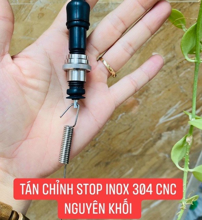 Tán chỉnh Stop Inox 304 CTS dành cho Wave, Dream, Future