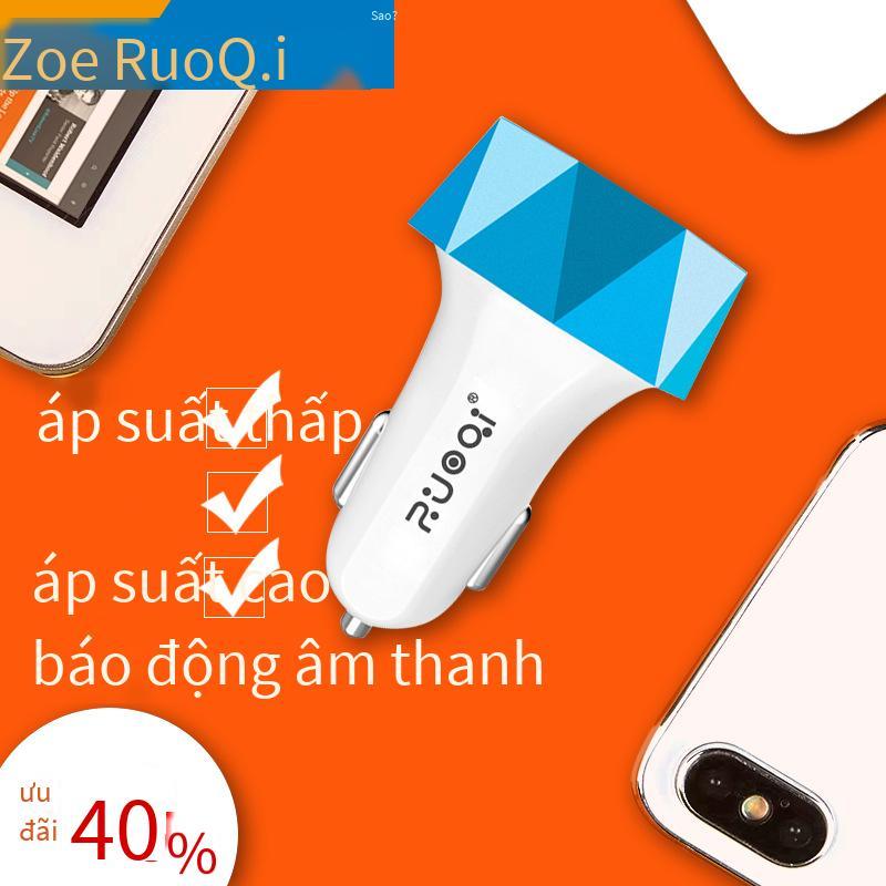 Giao hàng nhanh cho ô tô USB 2 cổng sạc ô tô màn hình hiển thị kỹ thuật số gương điện áp thấp báo động thông minh điện thoại di động sạc ô tô 5V3.1A sạc nhanh