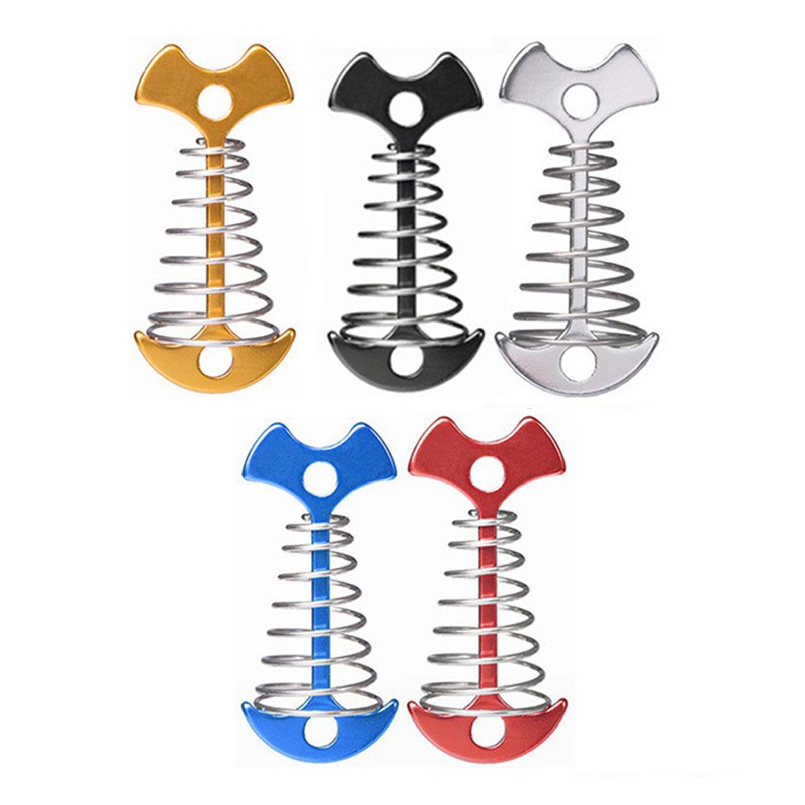 5Pcs Fishbone Anchor Tent Pegs  Board Accessory Outdoor Hiking