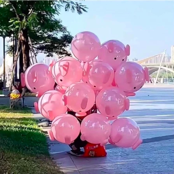 Bóng bay con lợn hot và các con vật khác với đầy đủ chi tiết - Trang trí sinh nhật, sự kiện