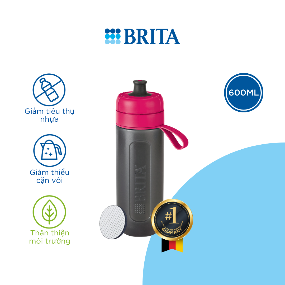Bình Lọc Nước BRITA Active Pink - 600ml