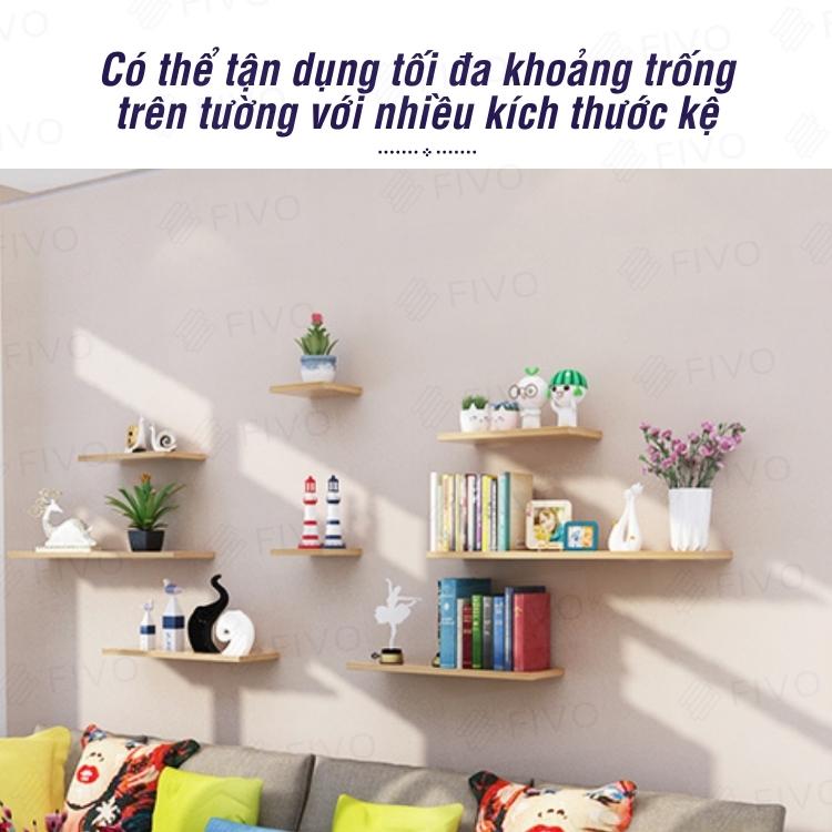 Kệ Treo Tường Trang Trí MDF Lõi Xanh Chống Ẩm FIVO FB41 Tiện Dụng Dễ Dàng Gắn Tường - Hàng Chính Hãng