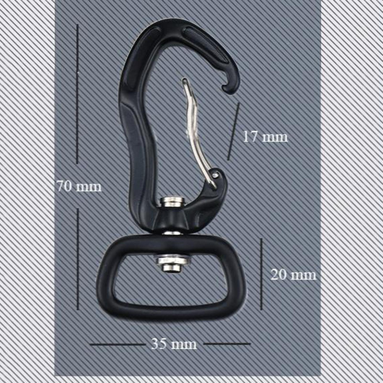Swivel Eye Snap Hook Carabiner Clip Hanging Tent Connector Clip Gold