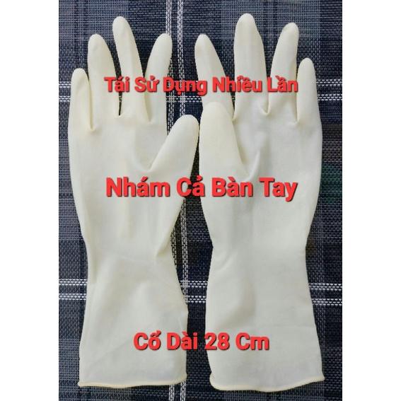 Găng Tay Cổ Cao, Siêu Dai. Sử Dụng Được Nhiều Lần. Găng Tay Chế Biến Thủy Sản