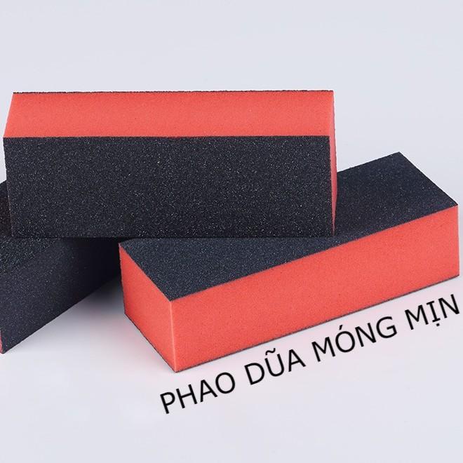 Phao dũa móng nhám, phào dũa mịn nail 3 mặt nhám 1 mặt mịn