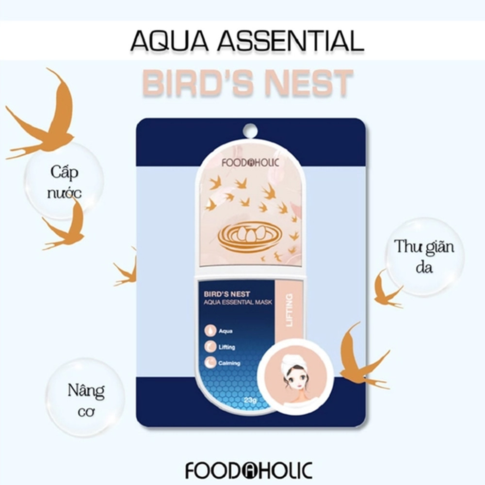 Mặt Nạ FOODAHOLIC Chiết Xuất Tổ Yến Cấp Nước, Nâng Cơ 23g - Sản Phẩm Chính Hãng Tại Zitore