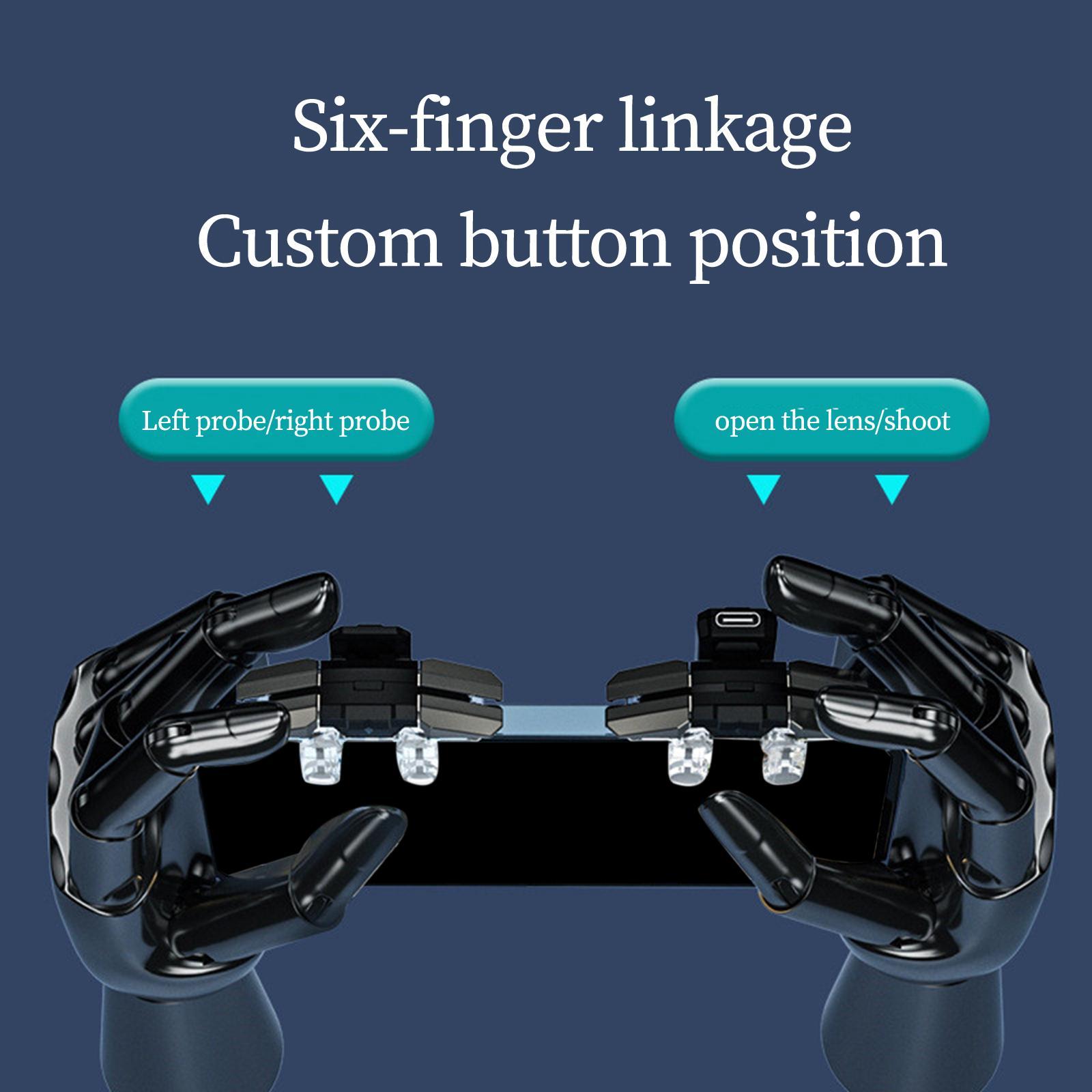 2 Pieces Mobile Game Trigger for Portable Mobile Joystick Trigger