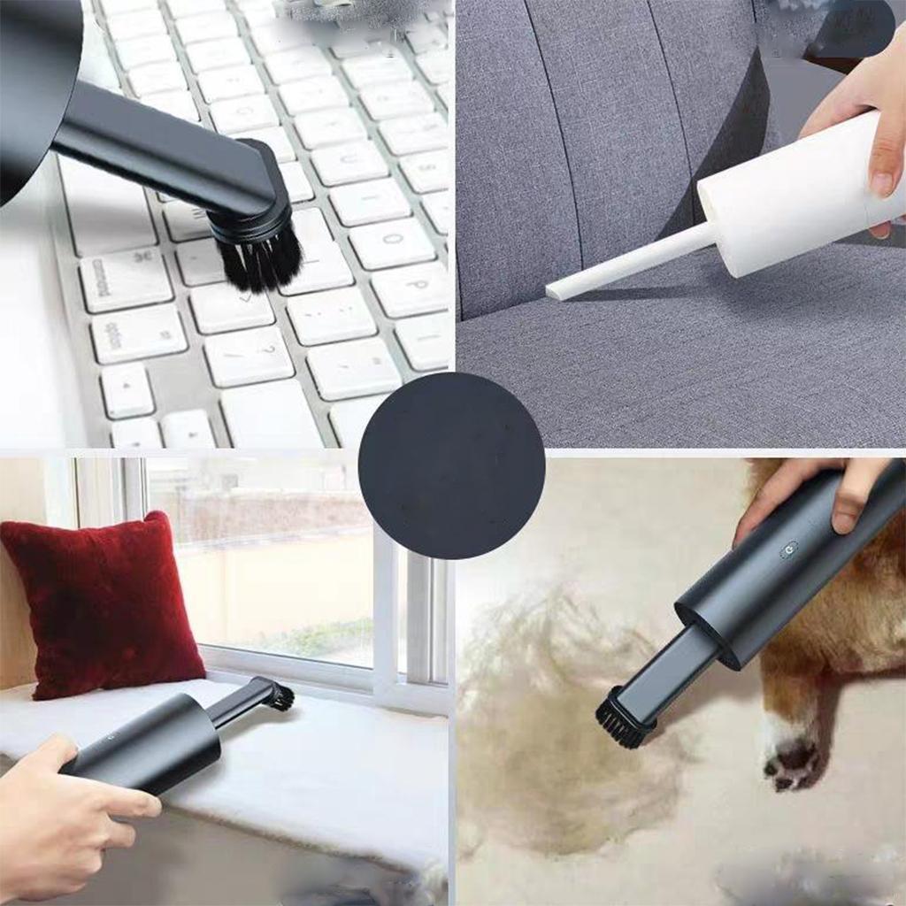 2 in1 Electric Portable  Air Duster For Home Computer Cleaning Gray
