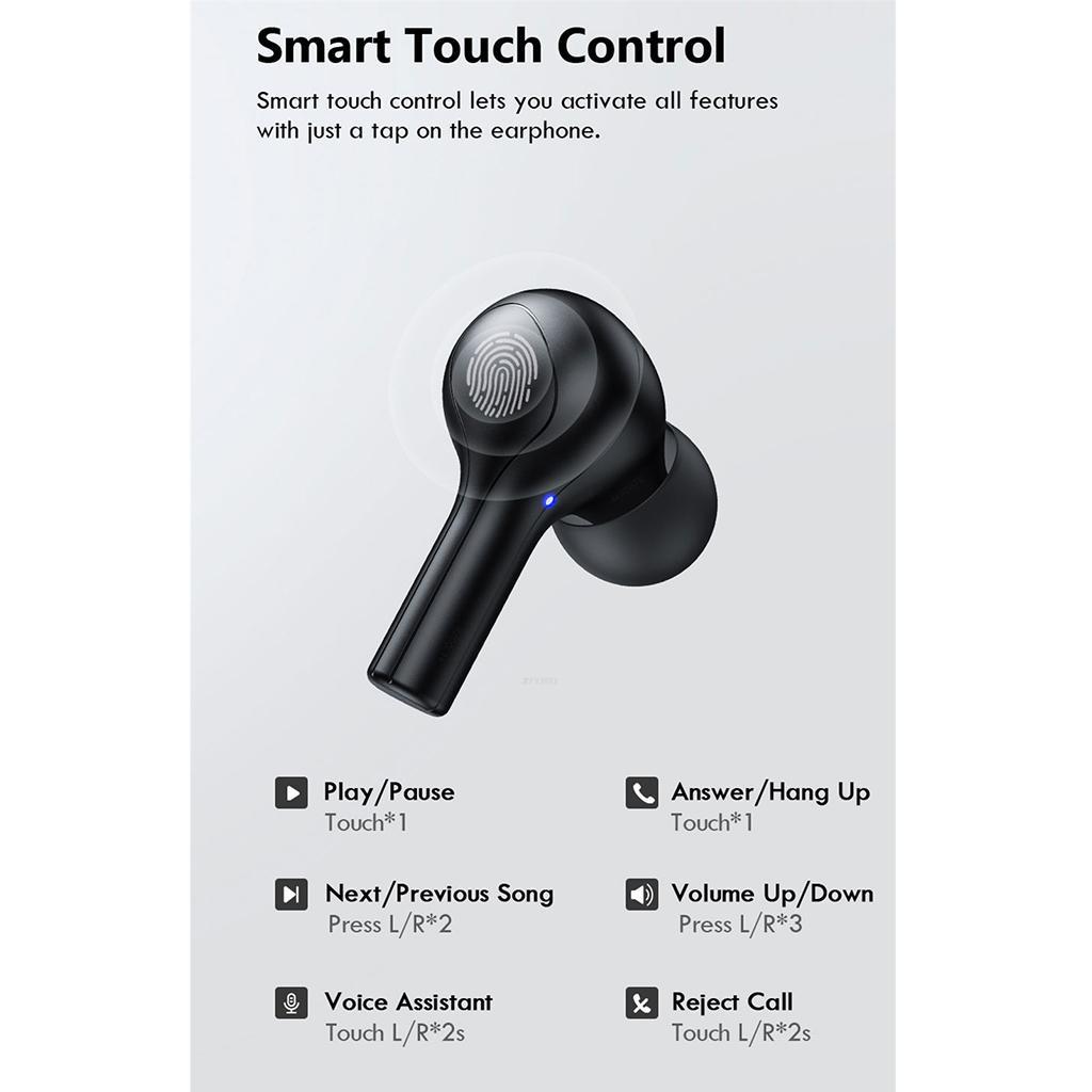 Bluetooth5.0 earplugs Earphones Android Black