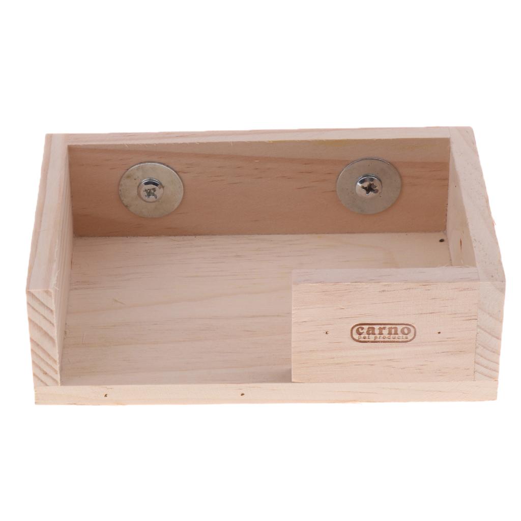 Pet Wooden Platform Stand Toy Hamster Perches For Bird Parrot Cage