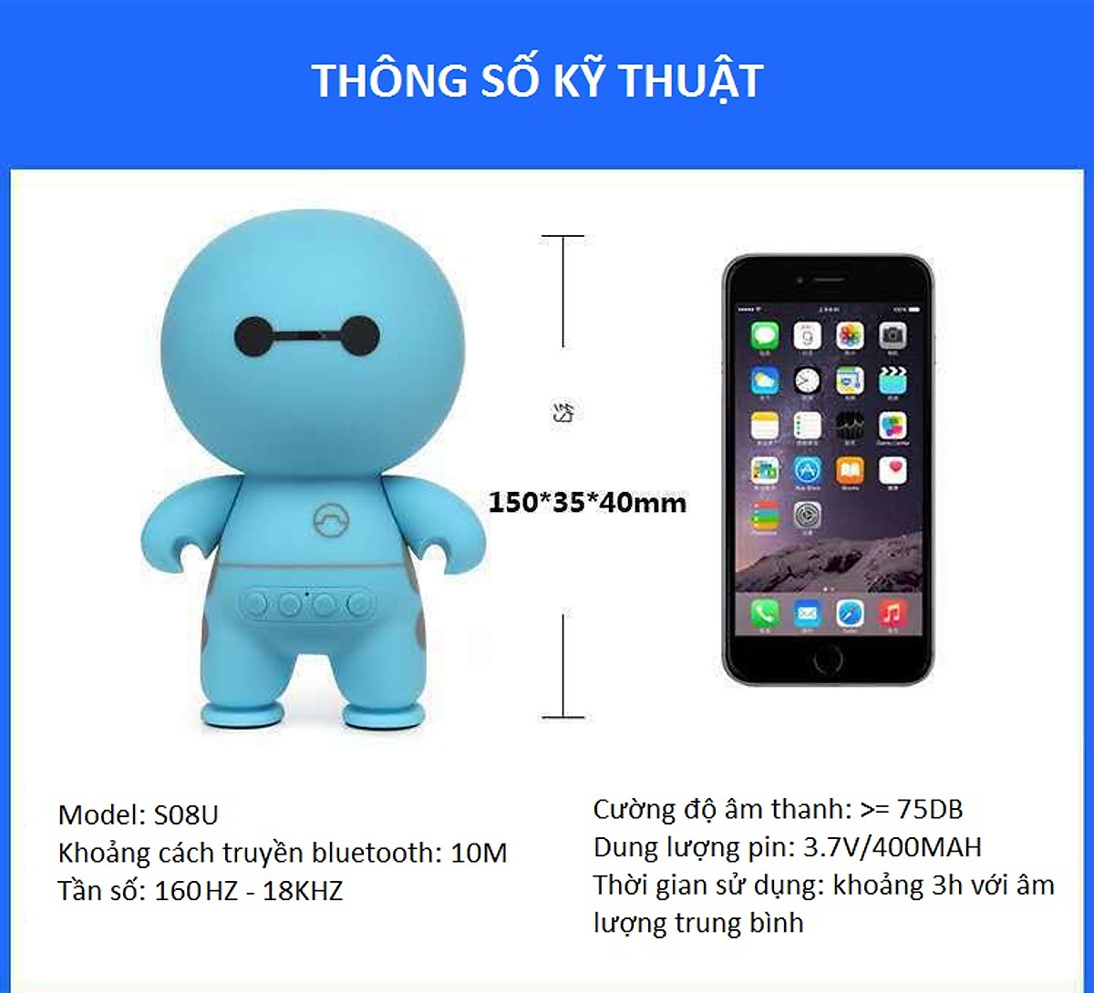 Loa Bluetooth chuẩn kết nối không dây nhỏ gọn thiết kế theo phong cách cá tính -Hàng nhập khẩu